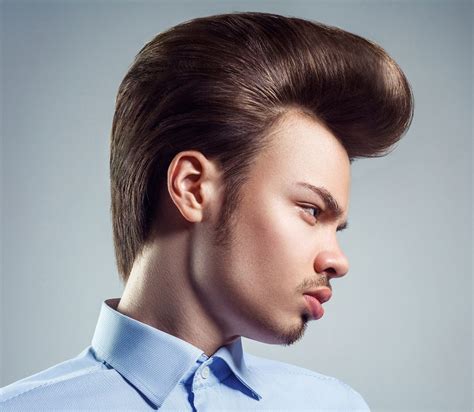 blonde pompadour|hair styling male pompadour.